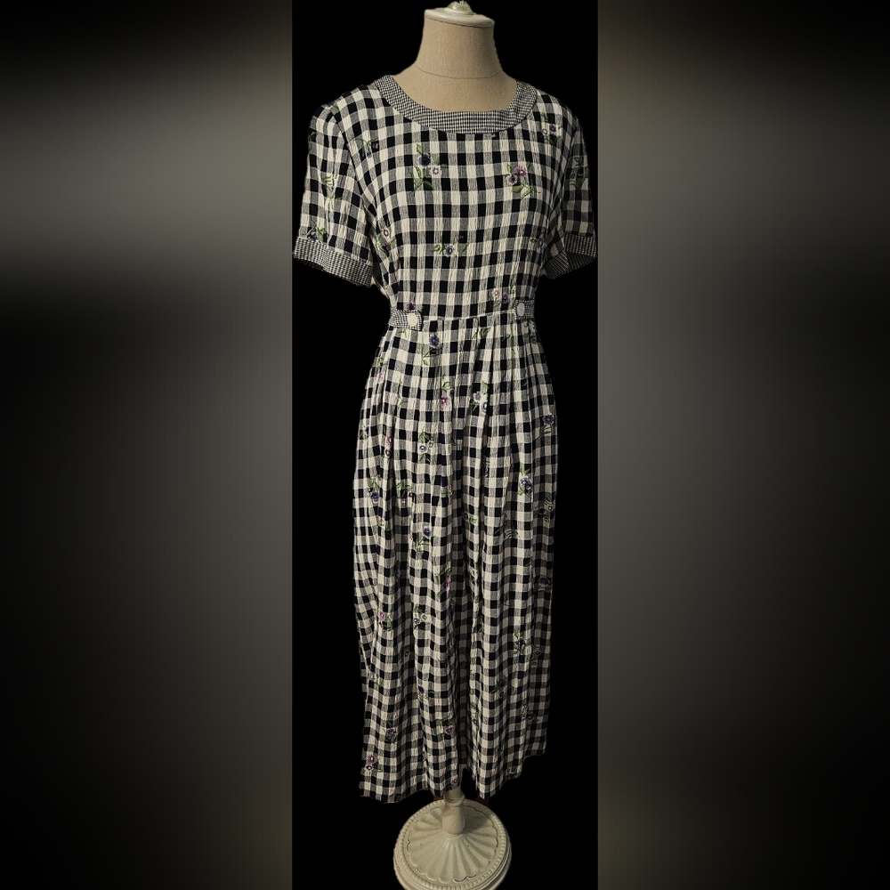 S.L. Fashions Checkered Mother Daughter Dress
